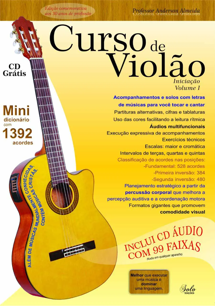 Capa: Baixar Curso de Violão e Guitarra Completo + Bônus