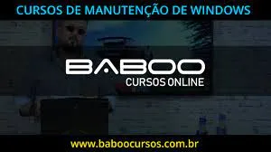 Capa: BABOO Manutenção Windows: Baixar Curso Completo Agora!