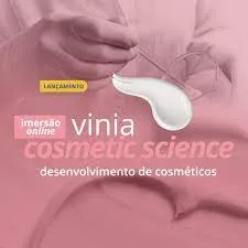 Capa: Vinia Cosmetic Science: Baixe o Curso Completo Desenvolvimento de Cosméticos