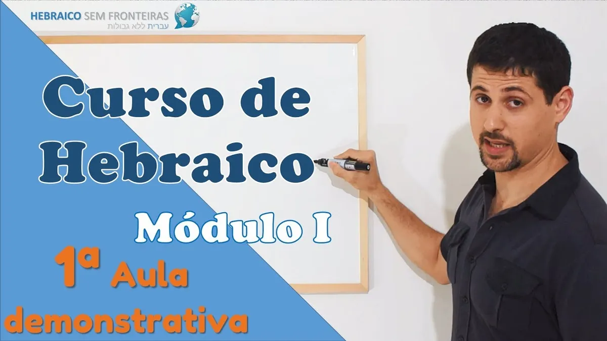 Capa: Curso de Hebraico Completo: Baixe Agora e Domine o Idioma