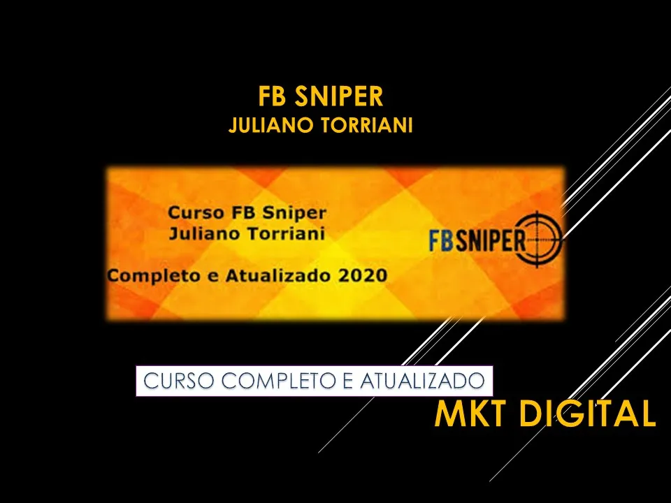 Capa: FB Sniper Juliano Torriani: Baixar Curso Completo Online