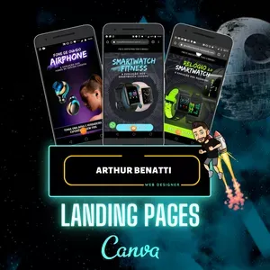 Capa: Landing Canva Arthur Benatti: Baixar Curso Completo Agora!