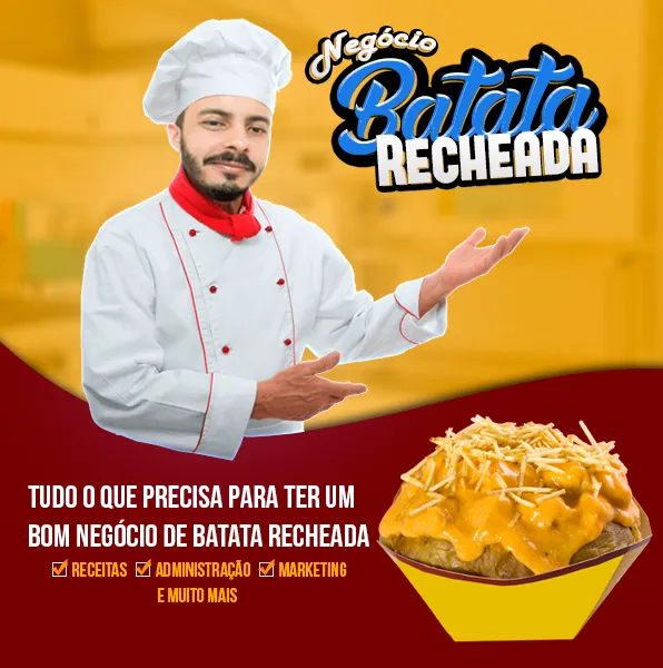 Capa: Baixar Curso Negócio Batata Recheada Mário Henrique: Completo