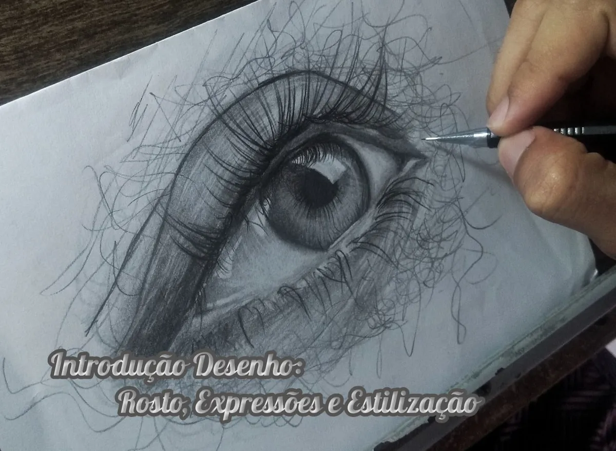 Capa: Curso Desenho: Rosto, Expressões e Estilização – Download Rápido!