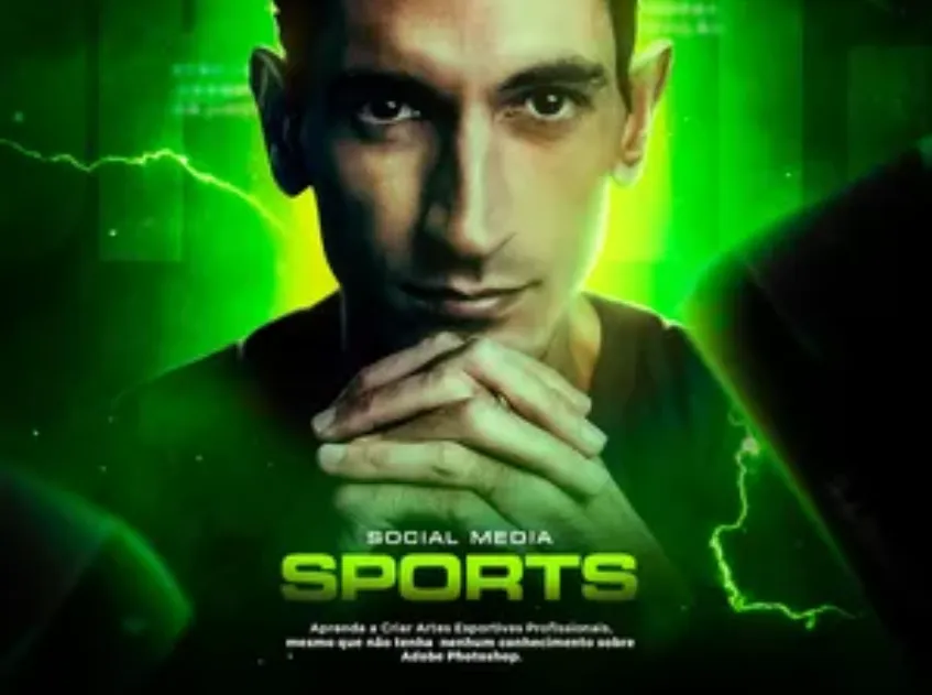 Capa: Social Media Sports: Baixar Curso Completo Photoshop & Design