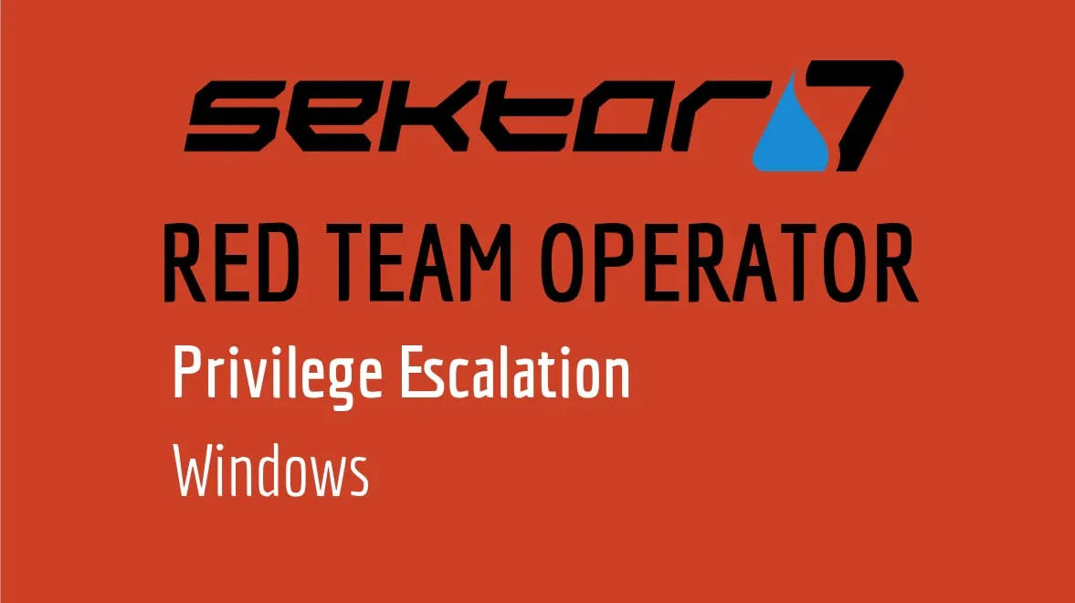 Capa: Sektor7 RED TEAM Operator: Baixe Agora o Curso Completo