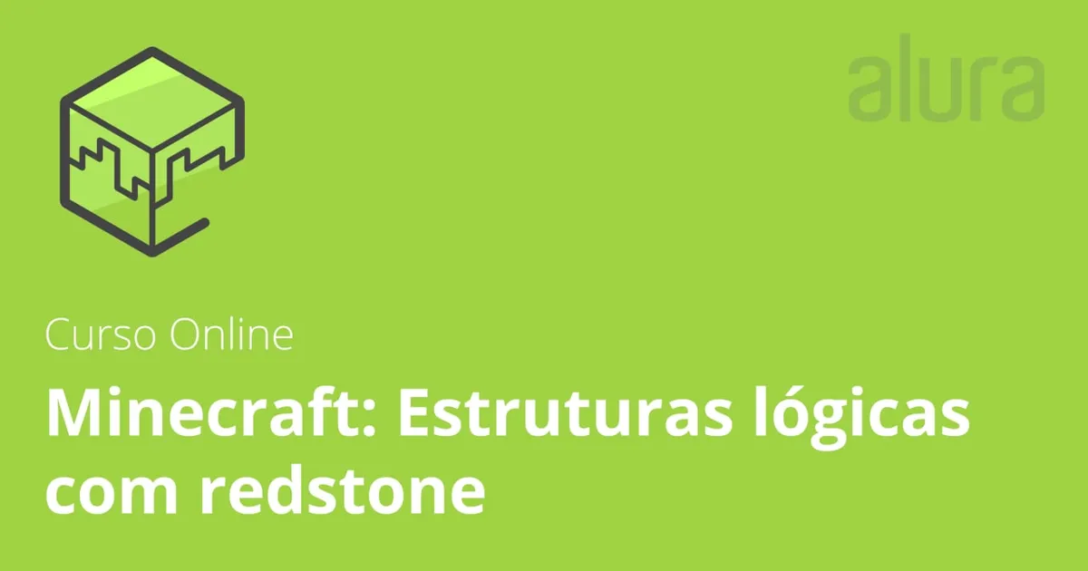 Capa: Baixar Curso Alura: Redstone Minecraft (2020)
