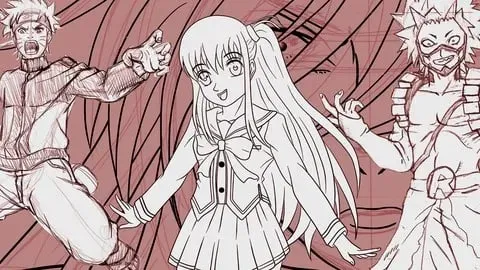 Capa: Curso Básico de Mangá: Baixar Personagens Digitais
