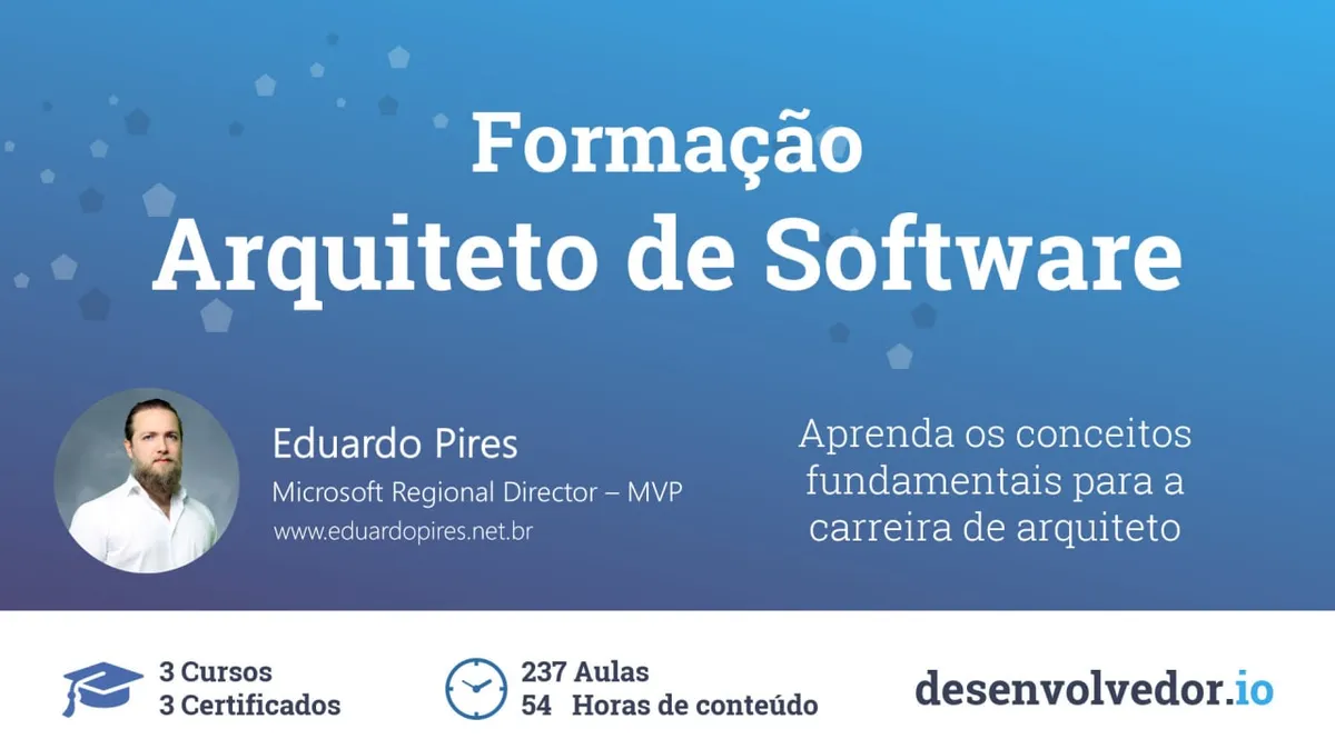 Capa: Formação Arquiteto de Software Desenvolvedor.io Download Rápido
