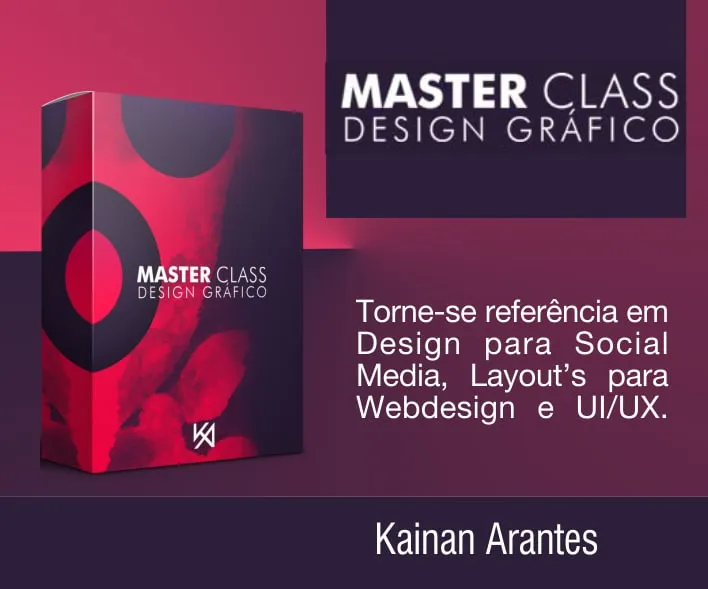 Capa: Master Class Design Gráfico Kainan Arantes: Baixar Agora!