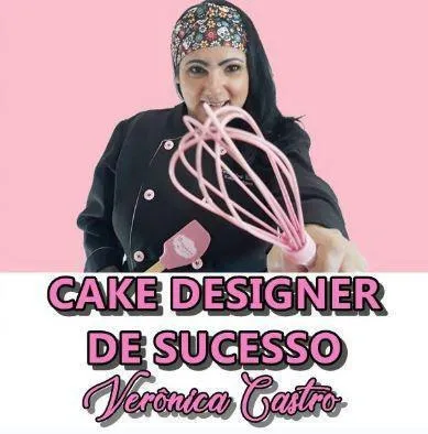 Capa: Bolos Decorados Verônica Castro: Baixe o Curso Completo Agora!
