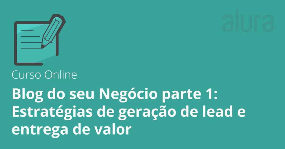 Capa: Baixar Curso Marketing e SEO Alura: Geração de Leads e Valor