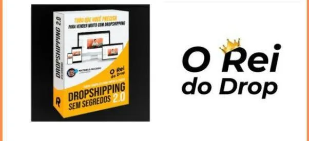 Capa: Dropshipping Sem Segredos Rei do Drop: Baixar Curso Completo Agora!