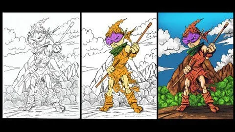 Capa: Baixar Master Class: Desenho Personagem Lápis a Pintura Digital (Ranima Comp)