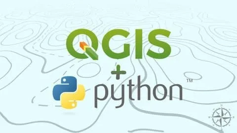 Capa: Baixar Python para QGIS: Curso Completo Download Arthur Paiva e Marcelo Martinez