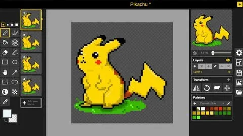 Capa: Baixar Curso Pixel Art Piskel com Yuri Medeiros – Crie Personagens