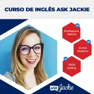 Capa: Baixar Curso Ask Jackie 2.0: Domine o Inglês Agora!