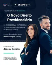 Capa: Baixar: Pós-Graduação Novo Direito Previdenciário ESMAFEPR