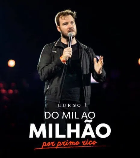 Capa: Curso Primo Rico: Baixar Mil ao Milhão Completo + Bônus