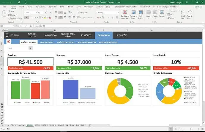 Capa: Planilhas +10k: Baixar Agora Gerenciamento e Finanças