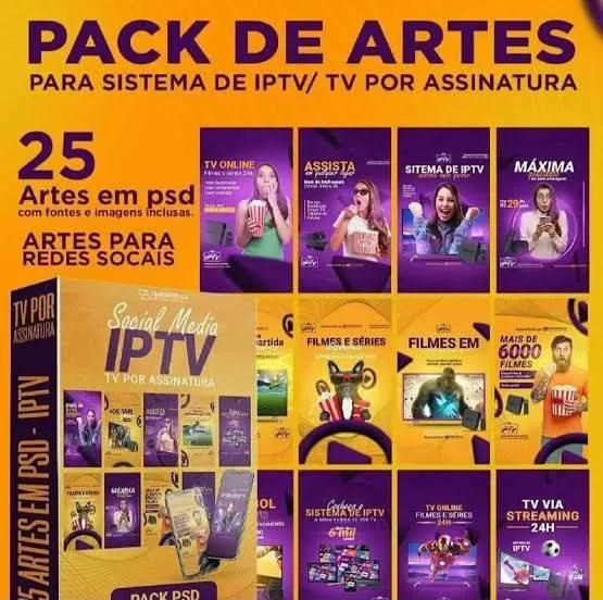 Capa: PACK ARTES EDITÁVEIS IPTV: Baixar Agora!