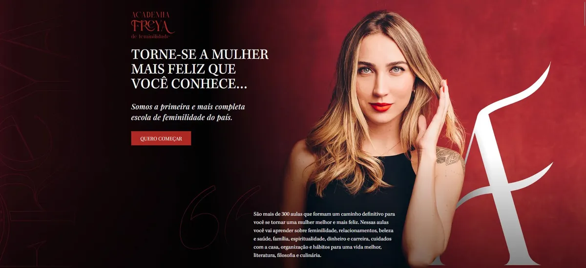 Capa: Baixar Academia Freya de Feminilidade – Nicole Mallmann Completo