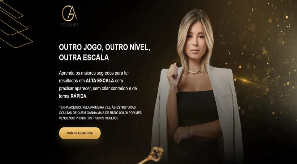 Capa: Golden Ads de Gimena de Souza: Baixe o Curso Completo Agora!