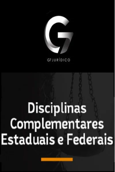 Capa: Disciplinas Federais/Estaduais G7 Jurídico 2022: Baixe Agora!