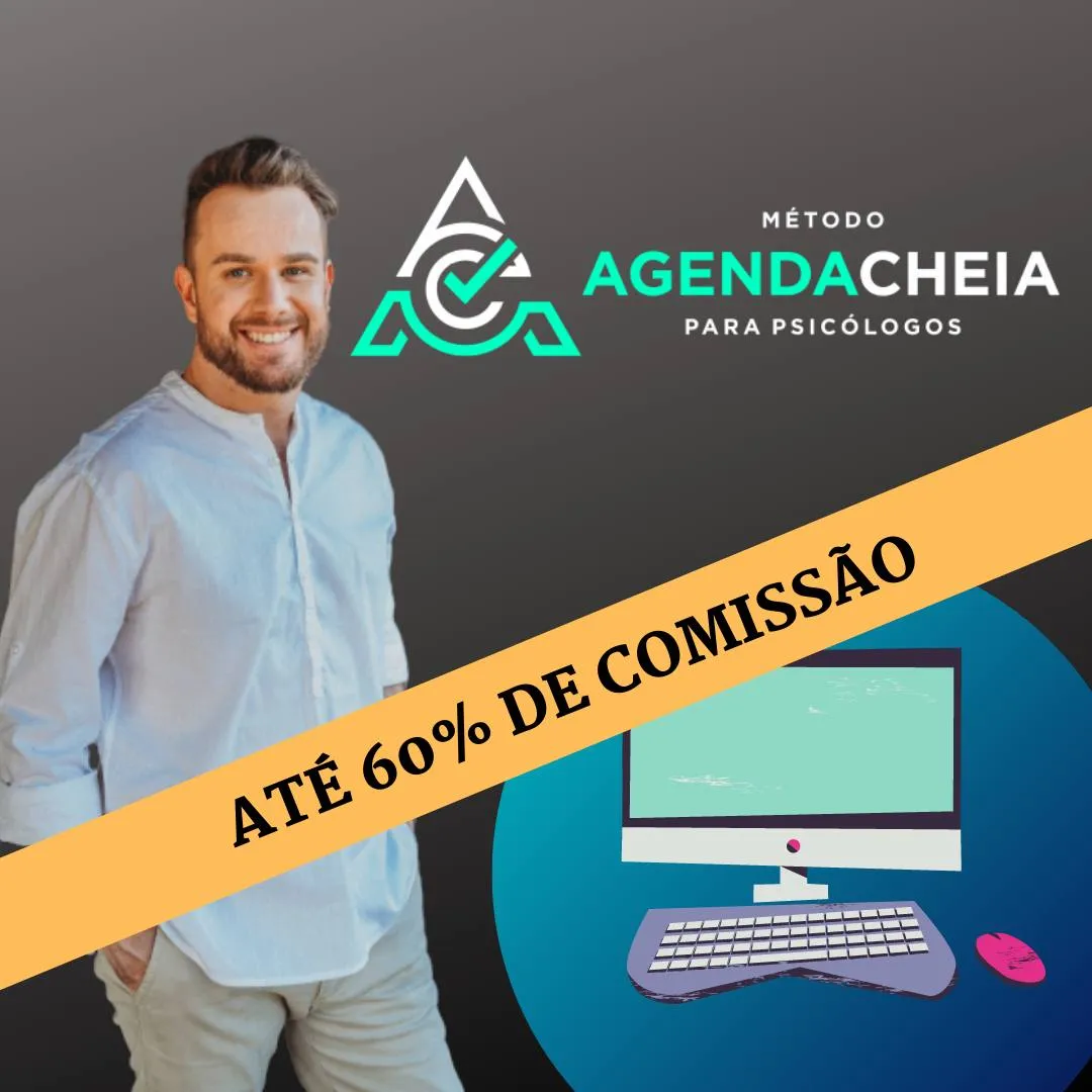 Capa: Método Agenda Cheia para Psicólogos: Baixar Curso João Rodolfo
